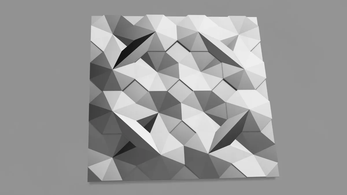 Panneau mural 3D hexagones (lot de 2)