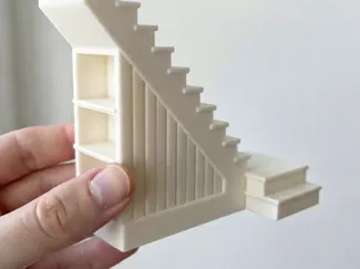 Understair with display Shelf Doll Scale 1/24 1/12