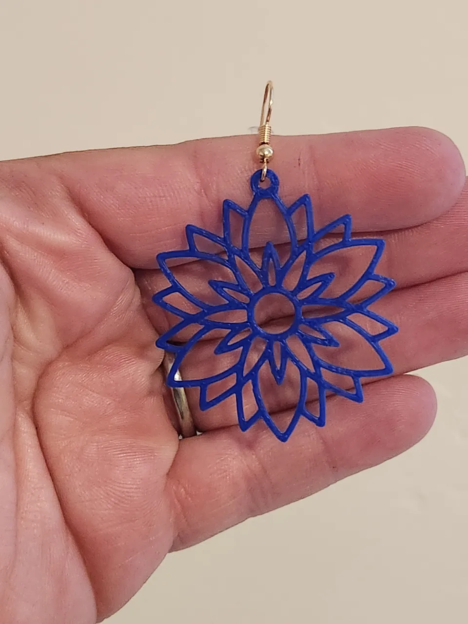 Mandala Flower Earrings view 2