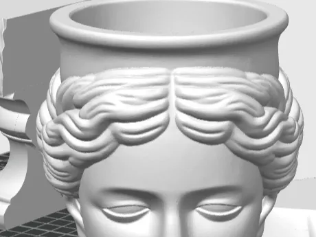 vaso a forma di statua greca