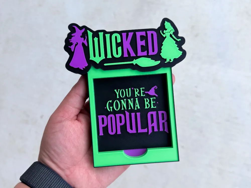 Wicked Sticky Note Holder - Free 3D Print Model - MakerWorld