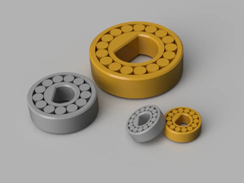 Dshaft Bearing - Customizable Fusion 360 Model