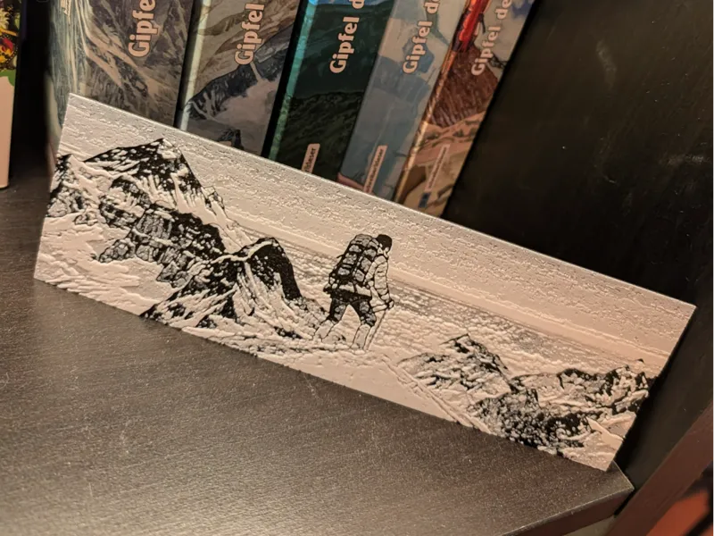 Gipfel der Götter Bookmark | Hueforge Multicolor