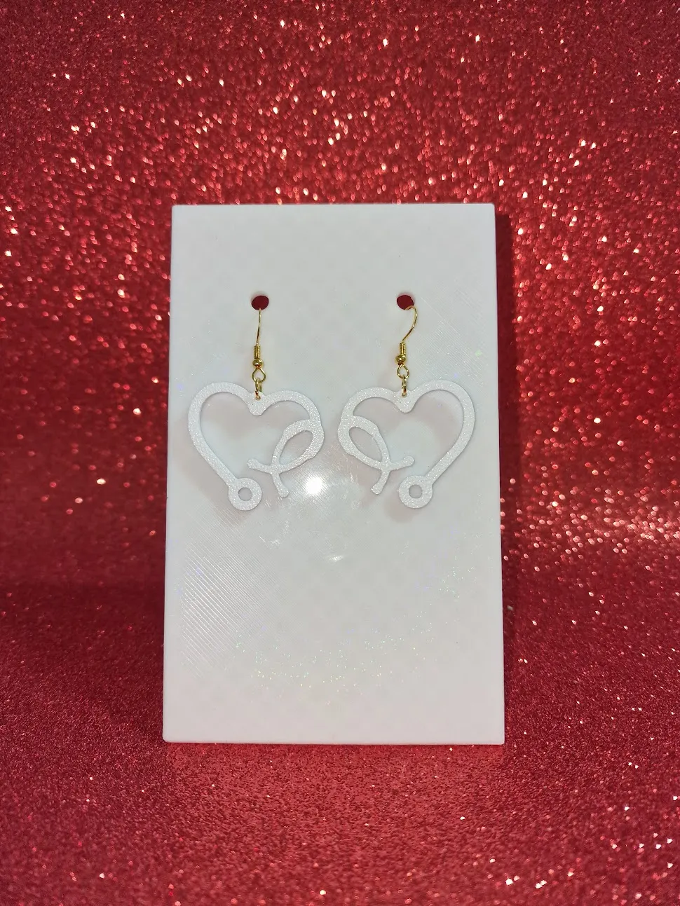Stethoscope earrings view 2