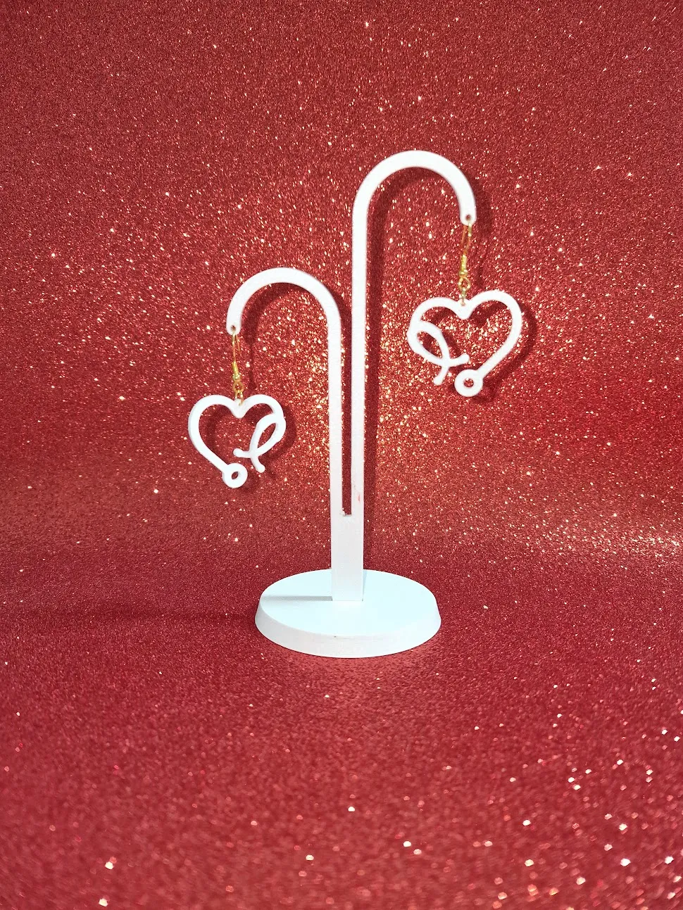 Stethoscope earrings view 3