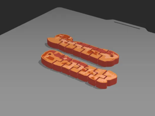 Bendy Bacon (Thick Cut ;) - With Key Chain Hole