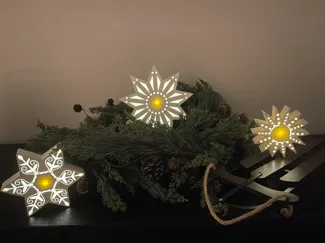 Festive LED Snowflake Lights