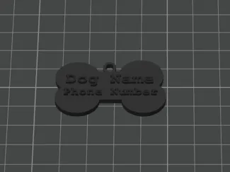 Customizable Dog Tag (No AMS required)