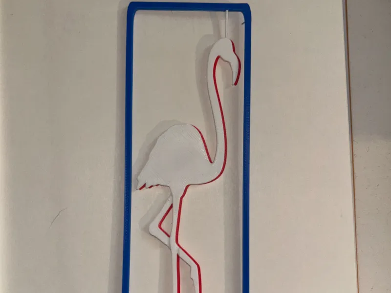 Flamingo bookmark