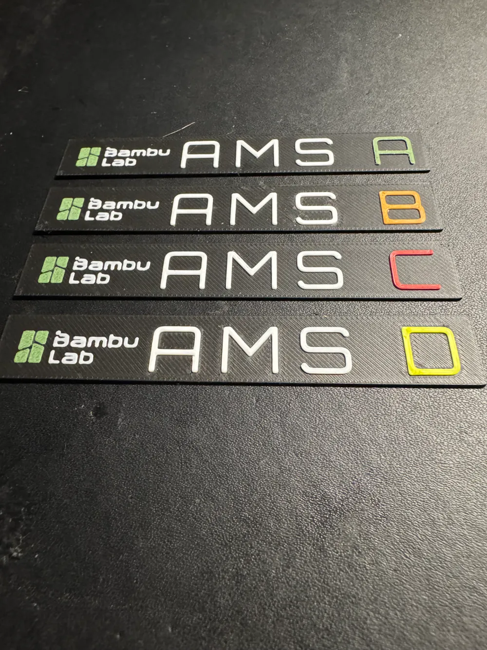 Simple AMS ID labels for multi AMS units by Araneae - MakerWorld
