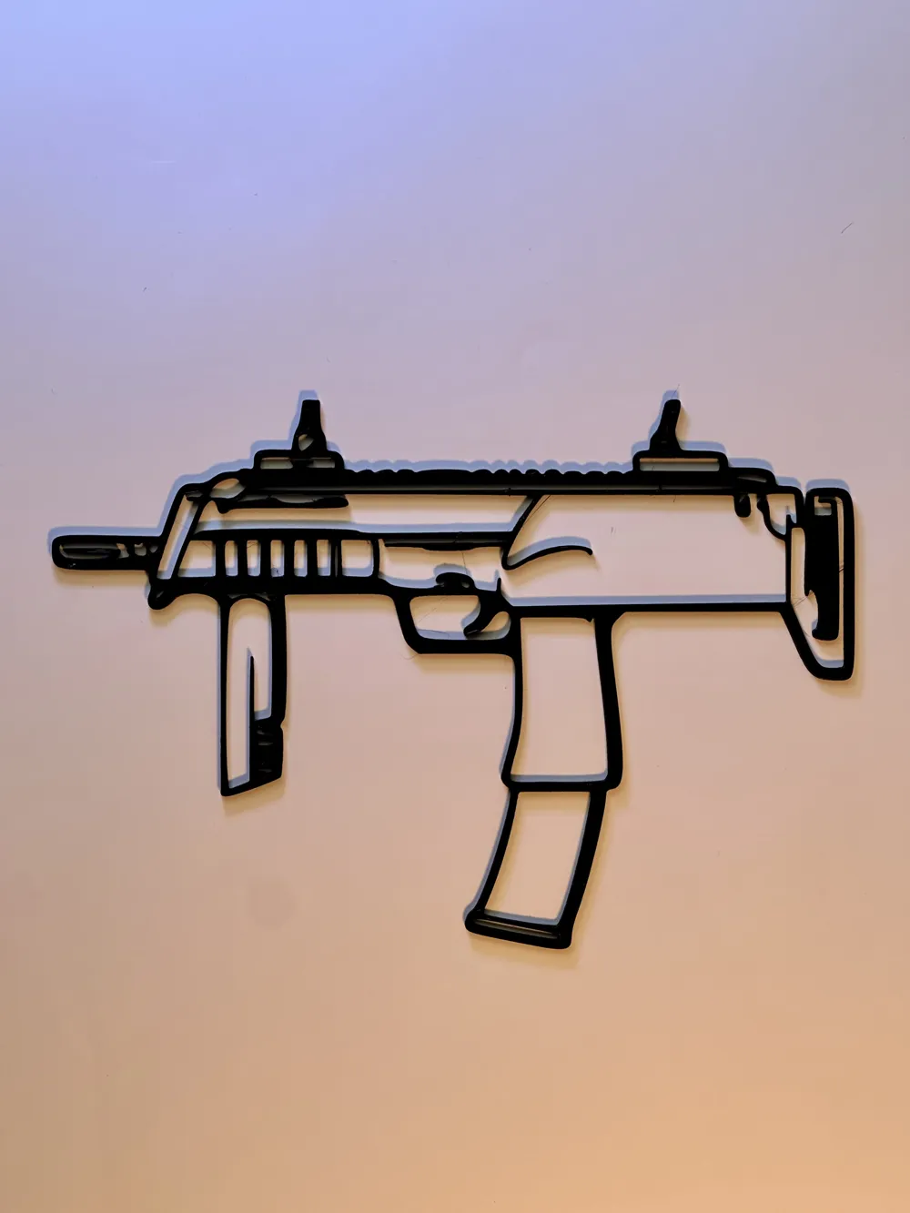 3Dプリント MP7 CSGO/CS2 ウォールアート - 無料3Dモデル -MakerWorld