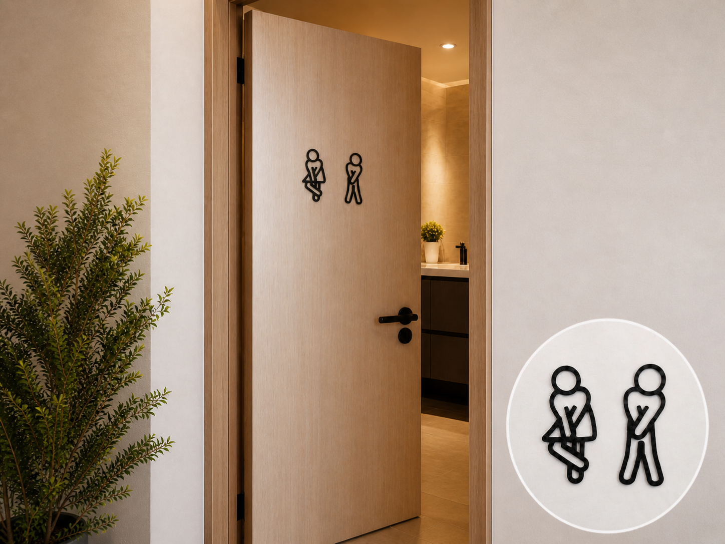 Toilet Emergency Door Signs – Funny WC Decor