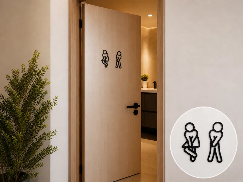 Toilet Emergency Door Signs – Funny WC Decor
