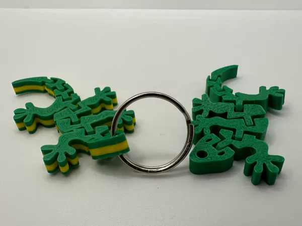 Porte-clés gecko articulé (flexi)