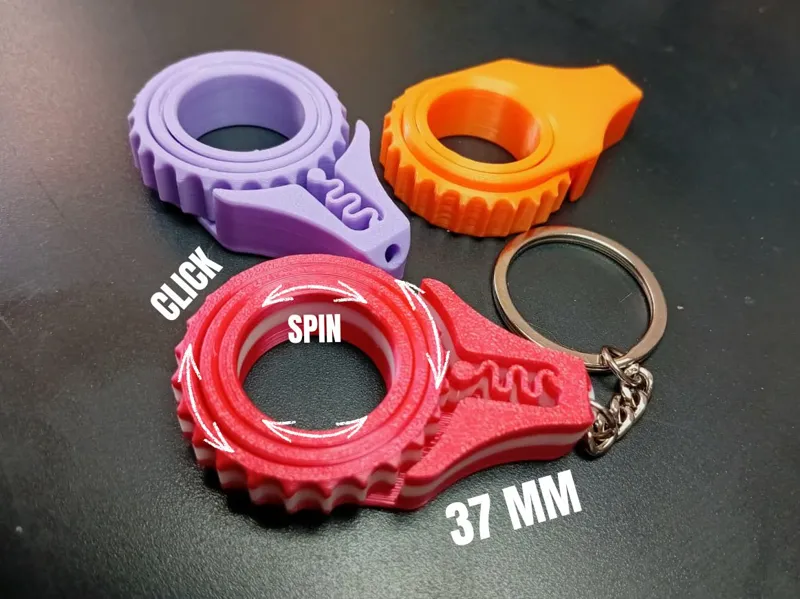 Llavero spinner con click - fidget