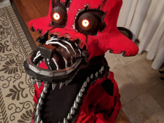 withered Foxy wearable Costume (mask and hook)