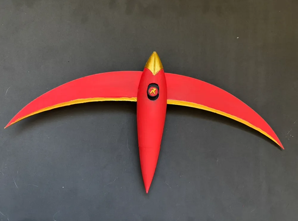 Folding Teen Titans Robin's Birdarang - Free 3D Print Model - MakerWorld