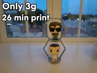 Mini Funko Pop shelf - Kinder Joy size