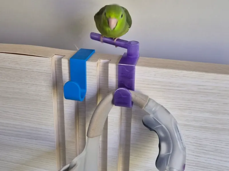 Multifunctional CPAP Hook with Bird Perch