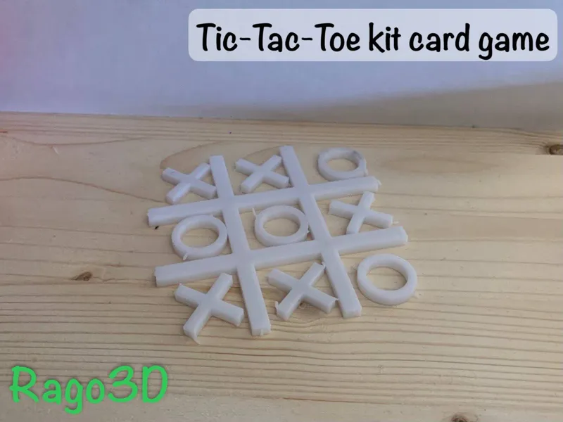 Tic-Tac-Toe kit card game 