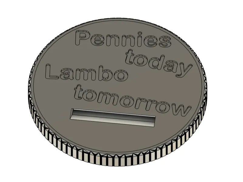 Monster Can Piggy Bank Lid - Pennies today