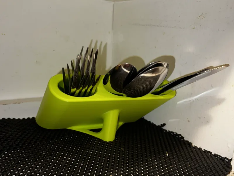 Diagonal Kitchen Silverware Rack