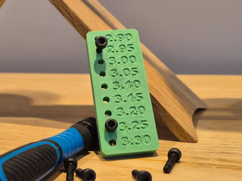 M3 Bolt tollerance tester