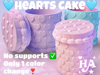 Hearts Cake