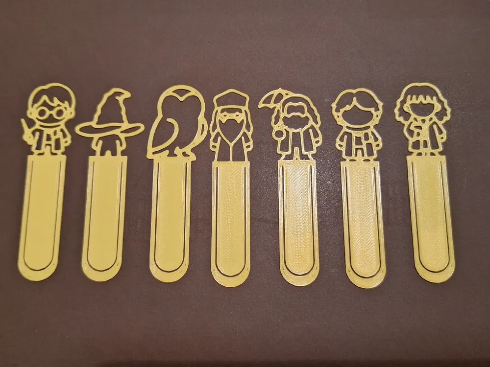 Harry Potter Page Clip Bookmarks - Free 3D Print Model - MakerWorld