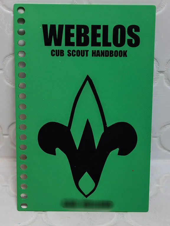 Cub Scouts Webelos Handbook Front and Back Covers