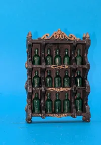 Casier à bouteilles miniature pour maison de poupée — photo 3