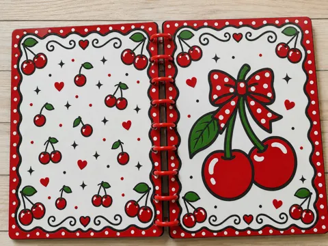 Tapa o cubierta: A5 Cherry-Inspired Notebook / Planner Covers — referencia de MakerWorld