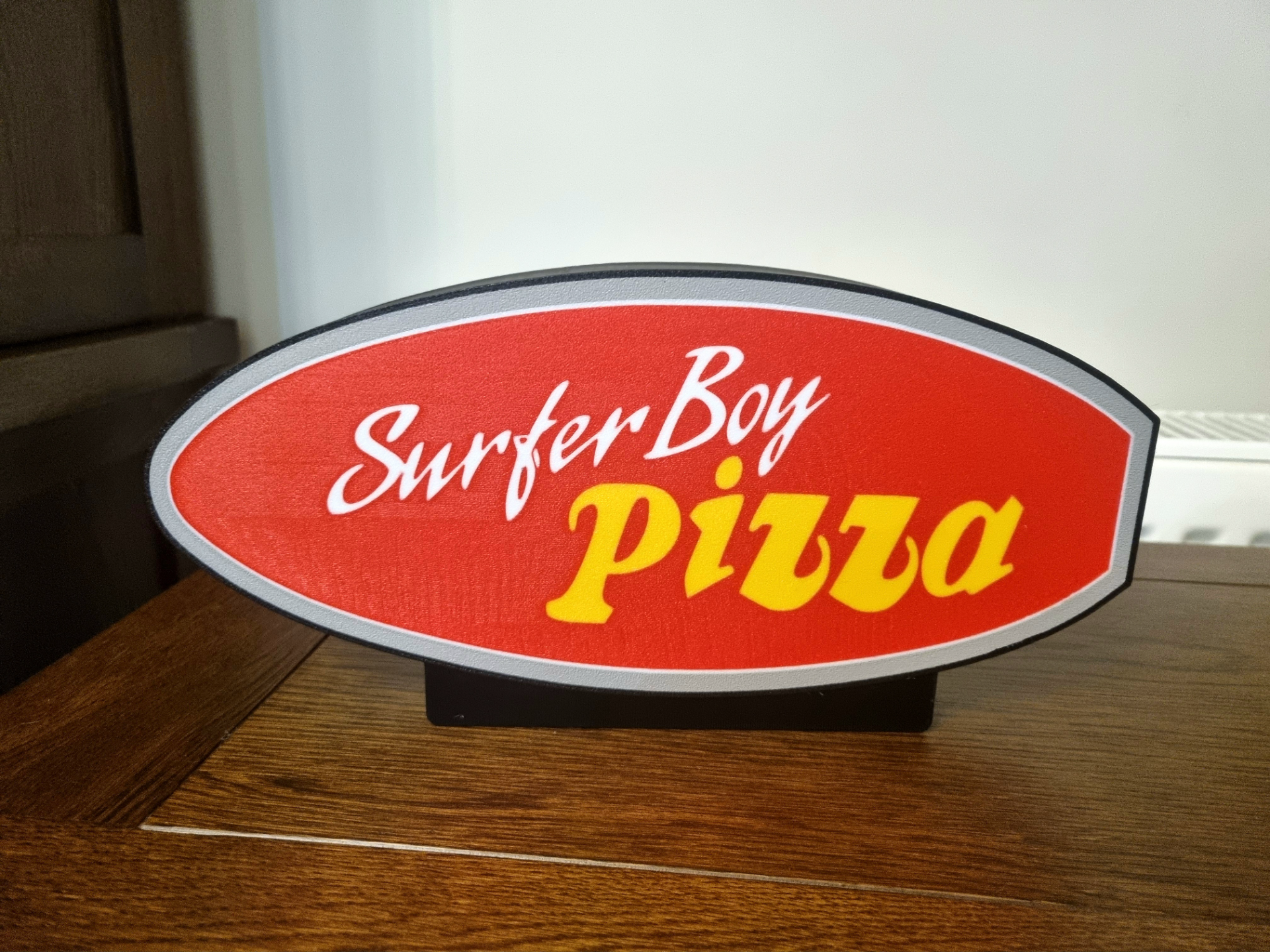 Stranger Things Surfer Boy Pizza Light box.