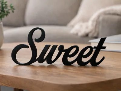 Sweet lettering