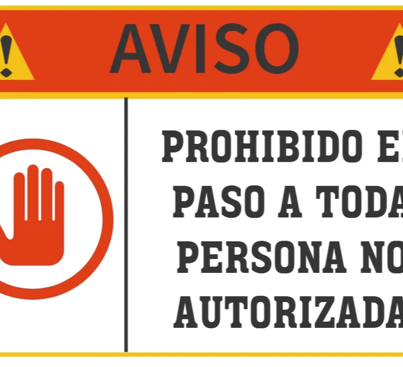 AVISO - NO PASE