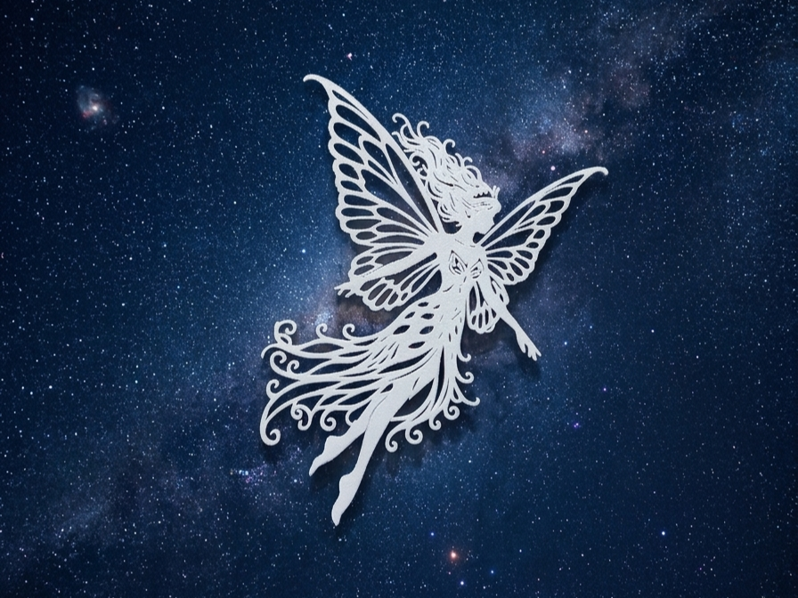 Fata stilizzata decorazione da parete Elegante