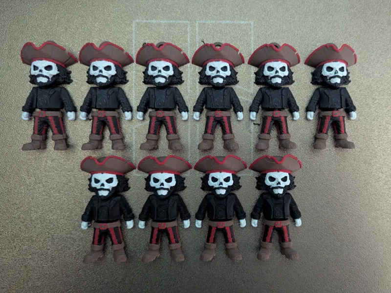 Skeleton Pirate – Flexi Toy & Keychain