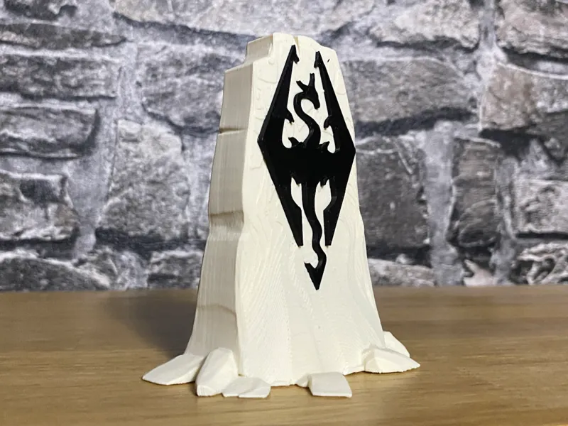Stone Tablet with Skyrim Logo