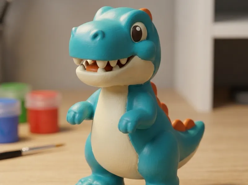 Baby T-Rex Figurine - Cute & Print-Ready! 