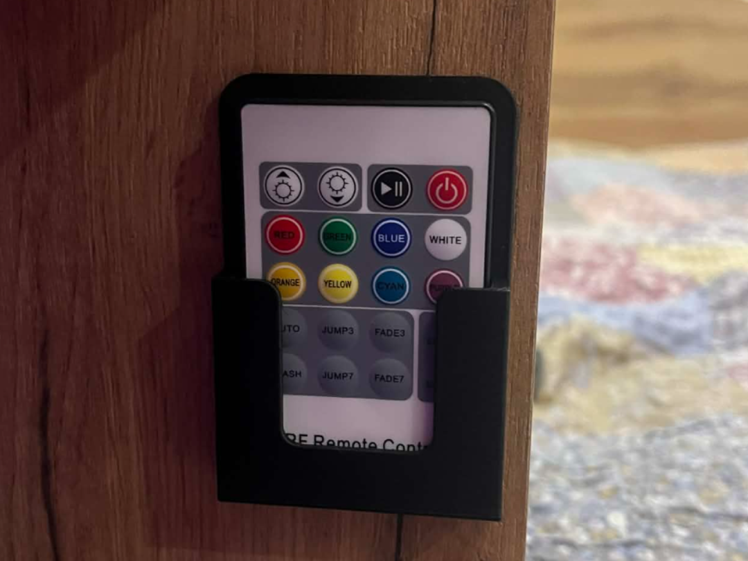 led remote wall holder