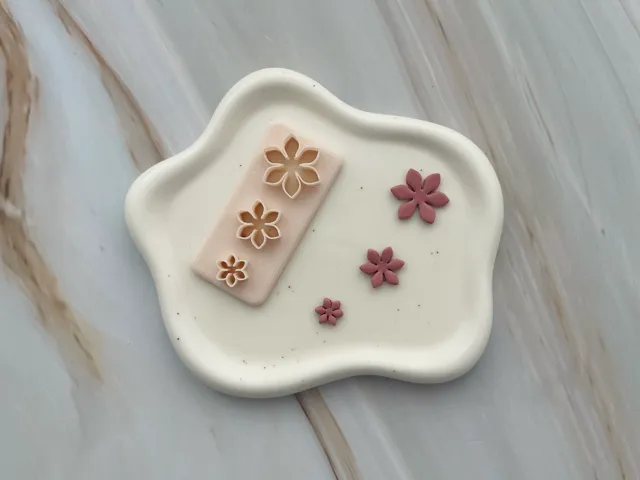 Flower Petals Polymer Clay Earrings Cutter
