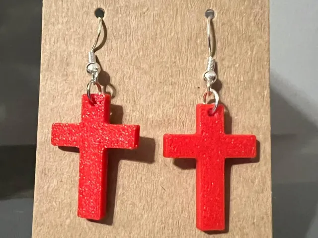 Cross Dangle Earrings