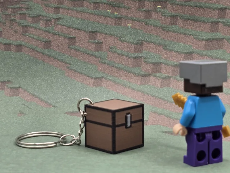 Minecraft Chest - Mini - Keychain