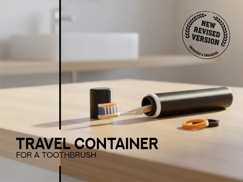 travel container - for a toothbrush