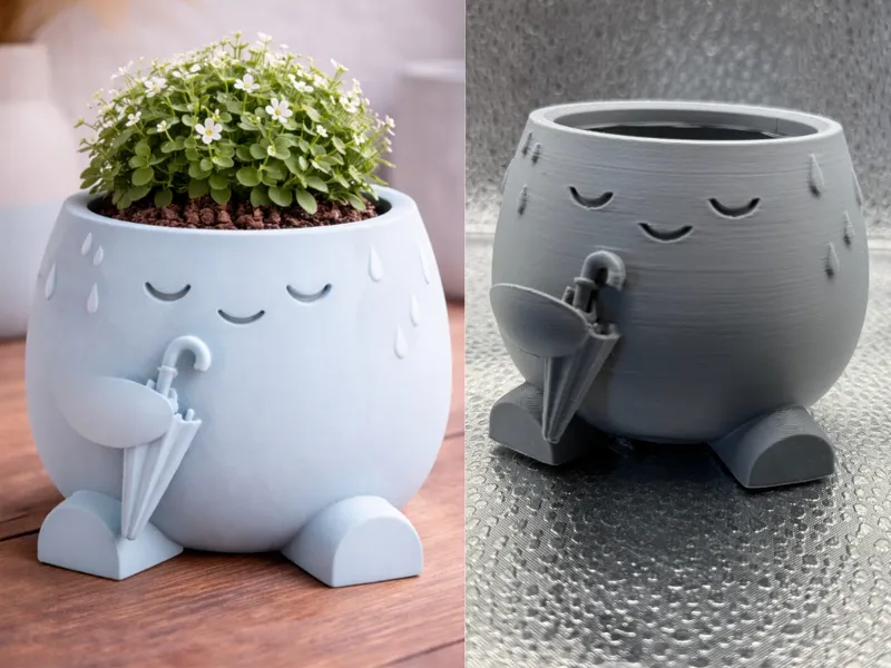 Cute Rainy Mood Planter Pot Kawaii Umbrella Decor