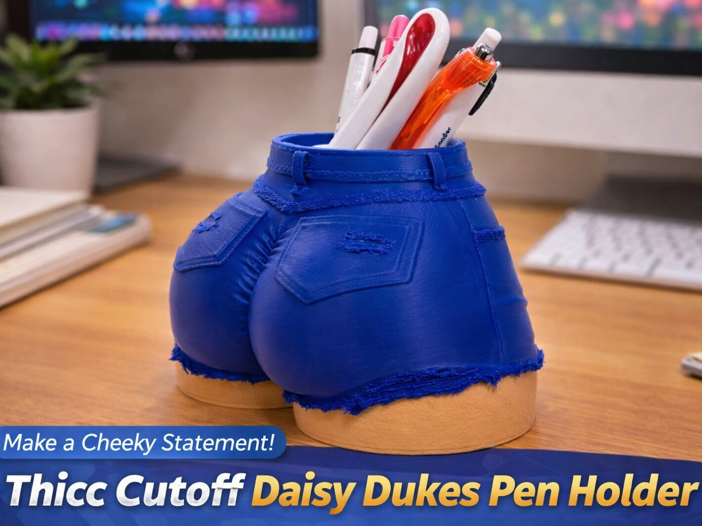Big Booty Short Jeans Pen Holder