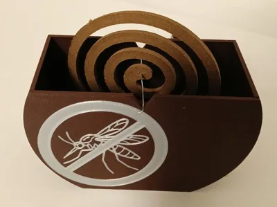 Mosquito coil holder with lighter holder