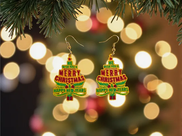 We wish you a merry Christmas earrings