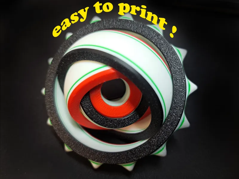 gyroscope handspinner 5 anneaux