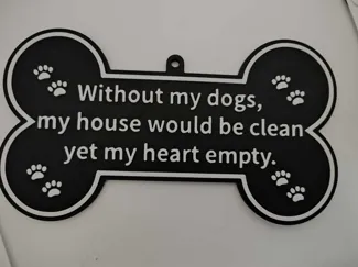 Sign for dog owners